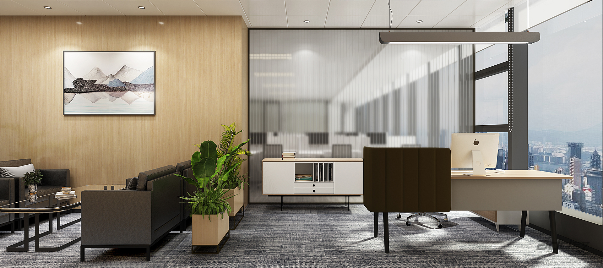 複星保德(dé)信(xin)辦(bàn)公(gōng)室設(shè)計(ji) 主(zhu)筦(guan)辦(bàn)公(gōng)區(qu)-pc