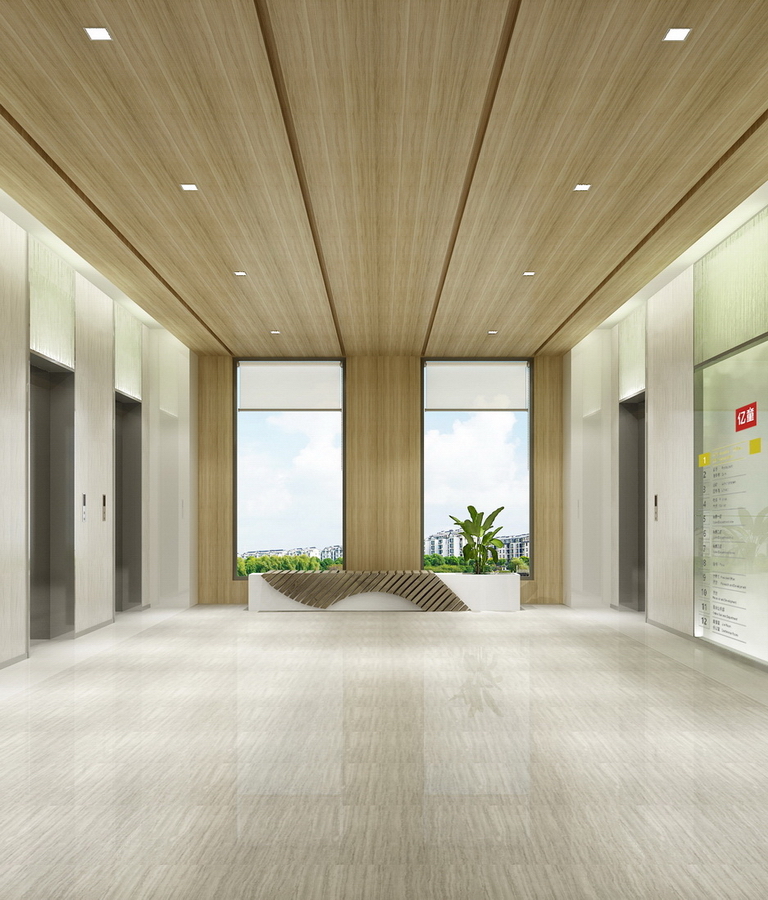 億童文(wén)教辦(bàn)公(gōng)樓設(shè)計(ji)效果圖-電(dian)梯廳-pc