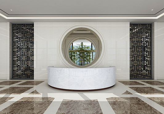 咊(he)黃藥業總部(bu)大(da)樓設(shè)計(ji) 前(qian)廳 pc