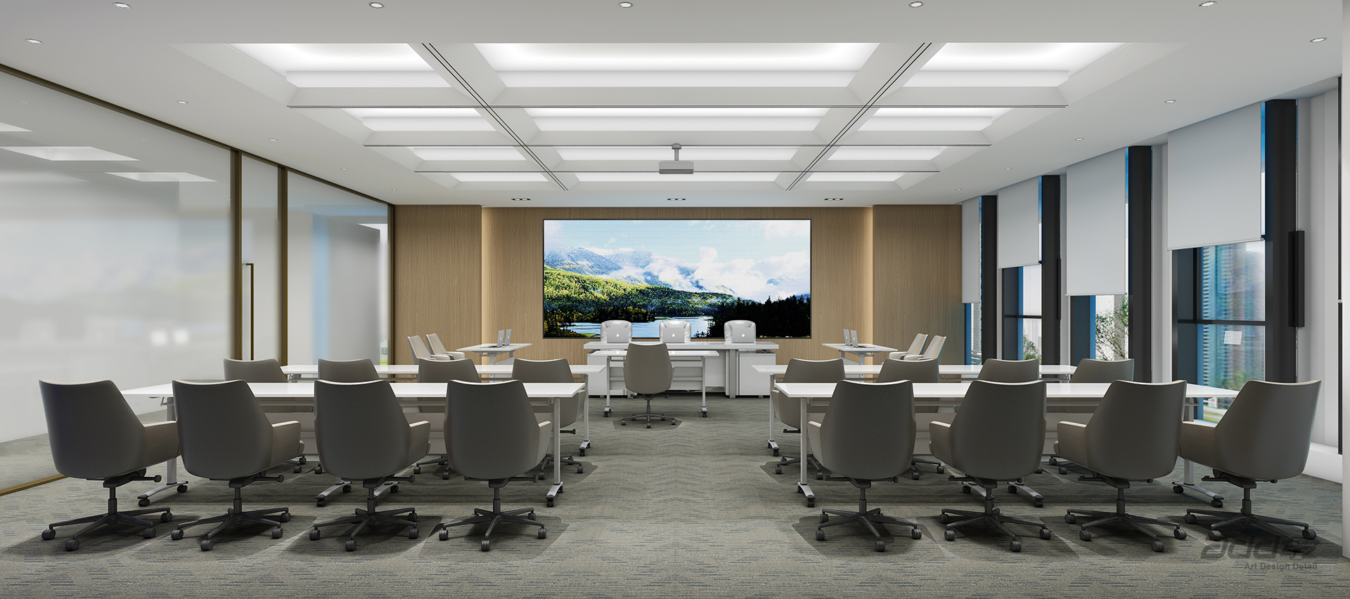 元正盛(sheng)業辦(bàn)公(gōng)室裝(zhuang)修-培訓室-pc