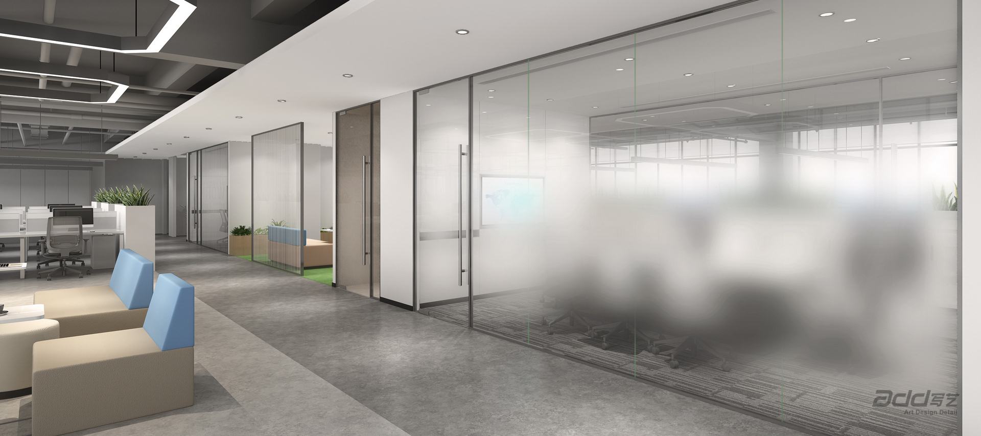 震坤行辦(bàn)公(gōng)空間設(shè)計(ji) 走(zou)廊-pc